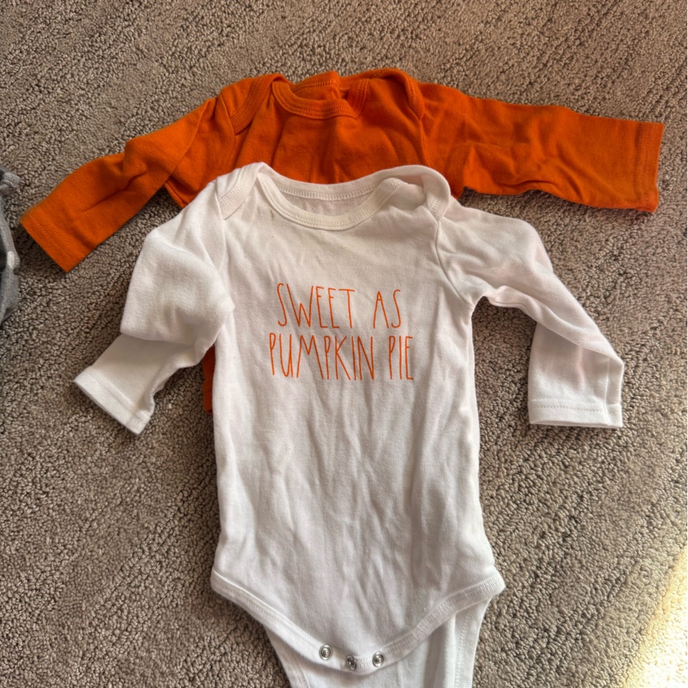 Sweet Pumpkin Pie Baby Onesie Set